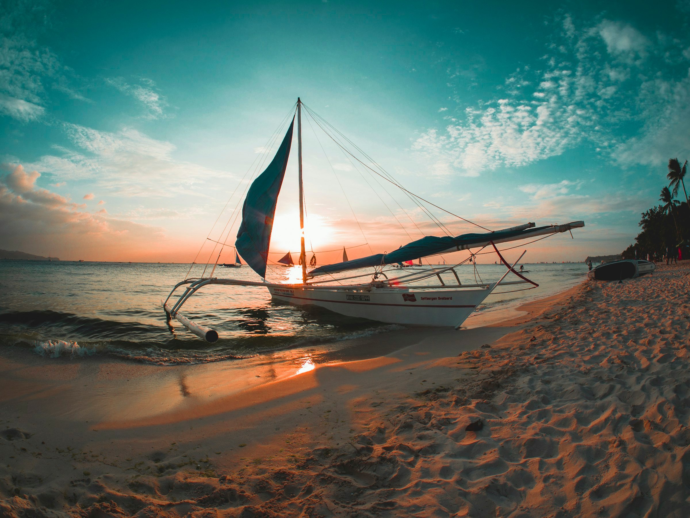 Paraw on White Beach, Boracay