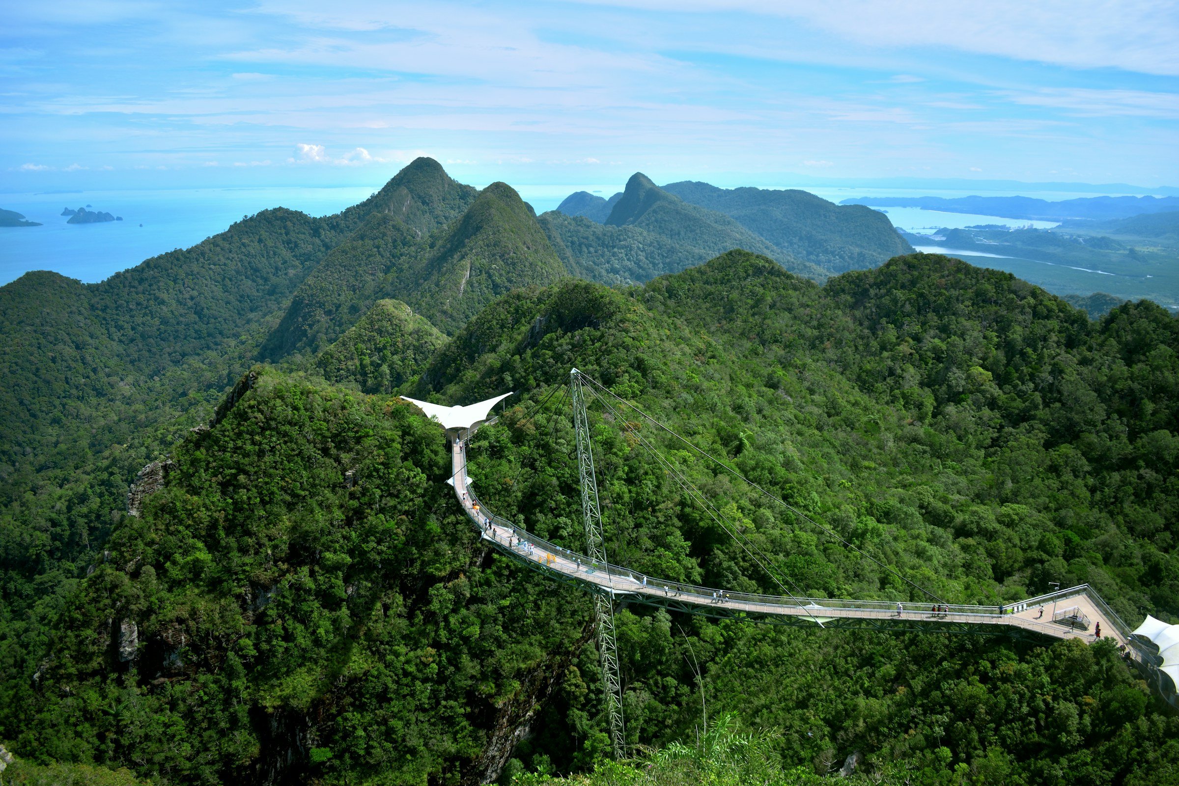 Langkawi Sky Bridge over the rainforest