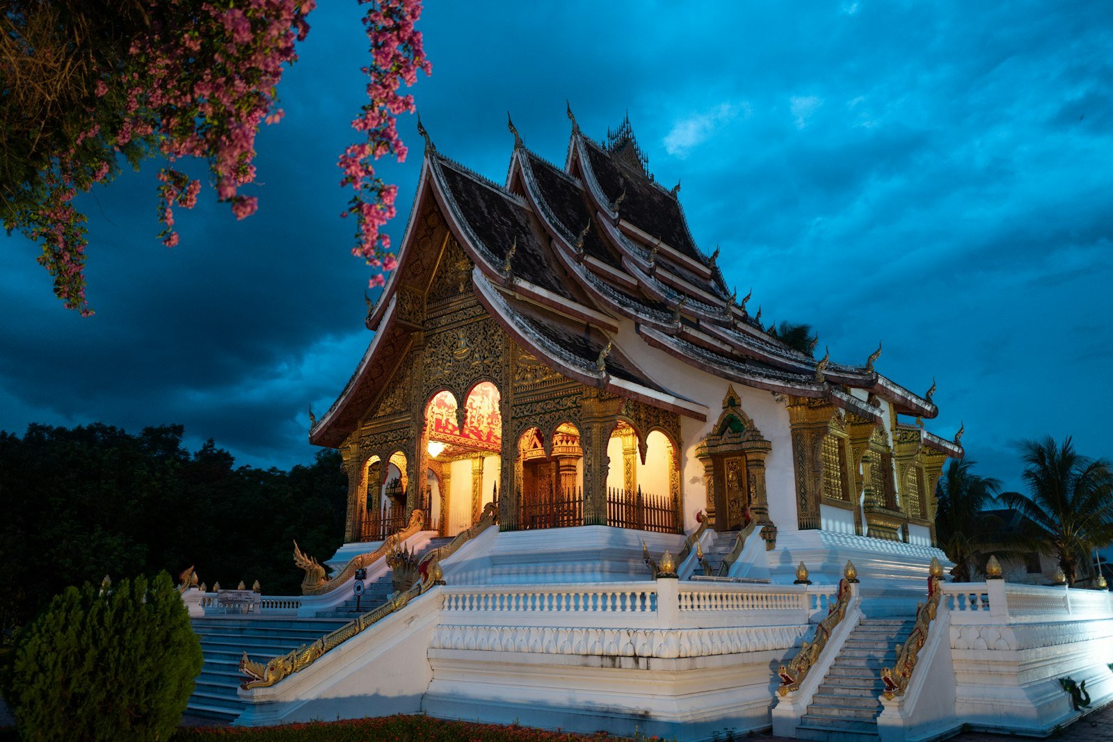Wat Xieng Thong at dusk, Luang Prabang, Laos